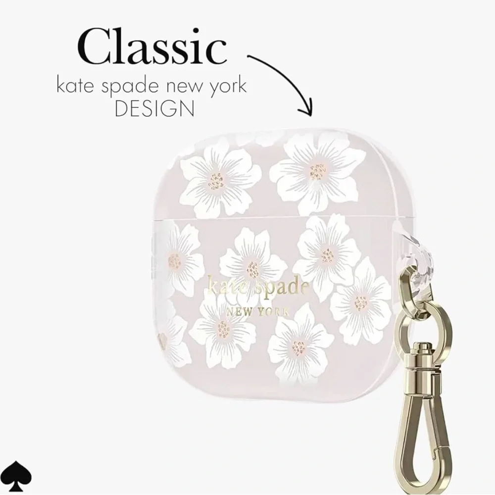 kate spade black and white AirPods 3rd Gen case graphic